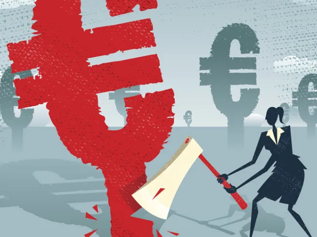 chopping euro tree down